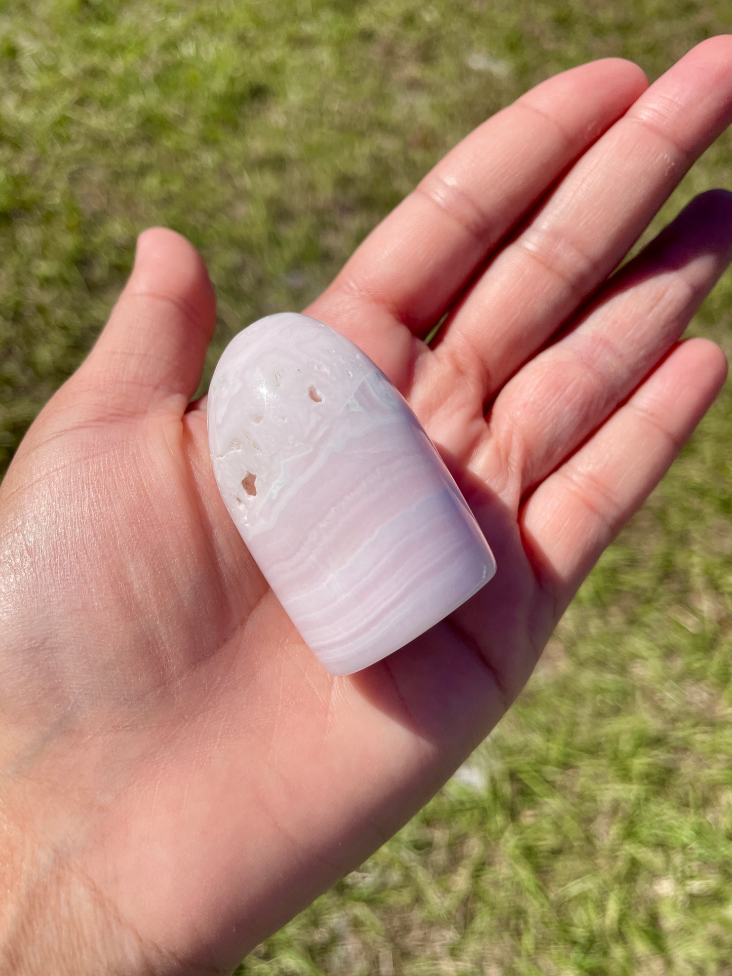 Pink Mangano Calcite Freeform - B