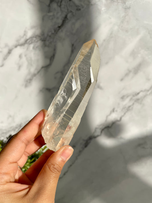 Golden Lemurian Quartz Natural Point