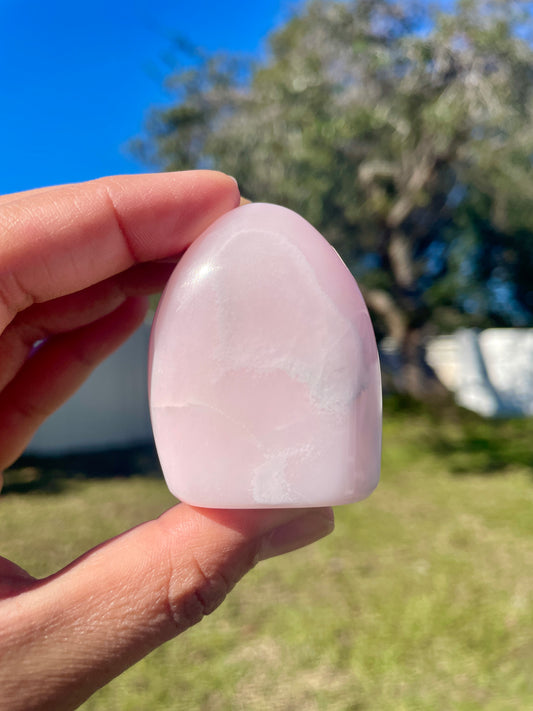 Pink Mangano Calcite Freeform - C