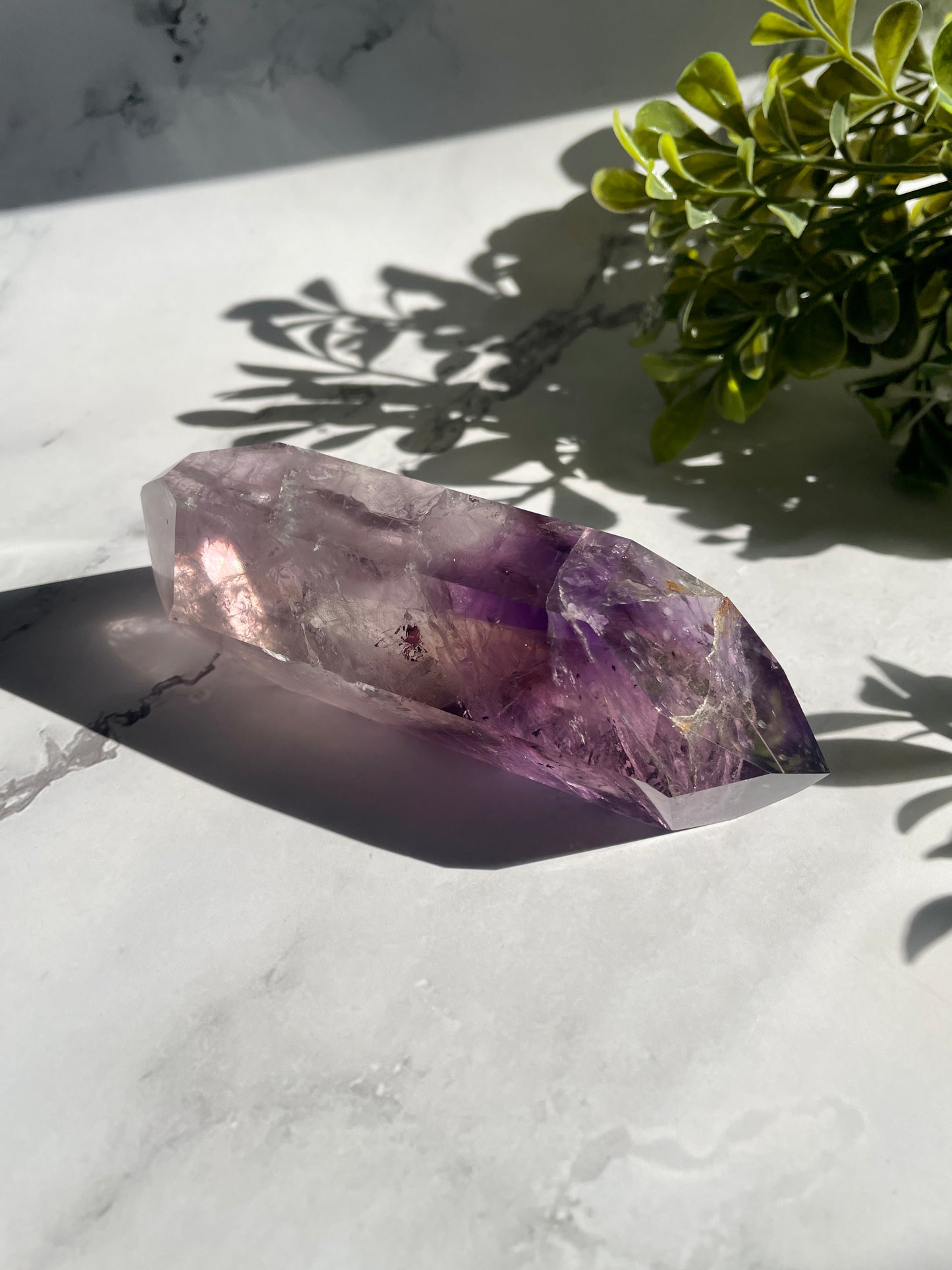 High Quality Double Terminated Amethyst Point Crystal