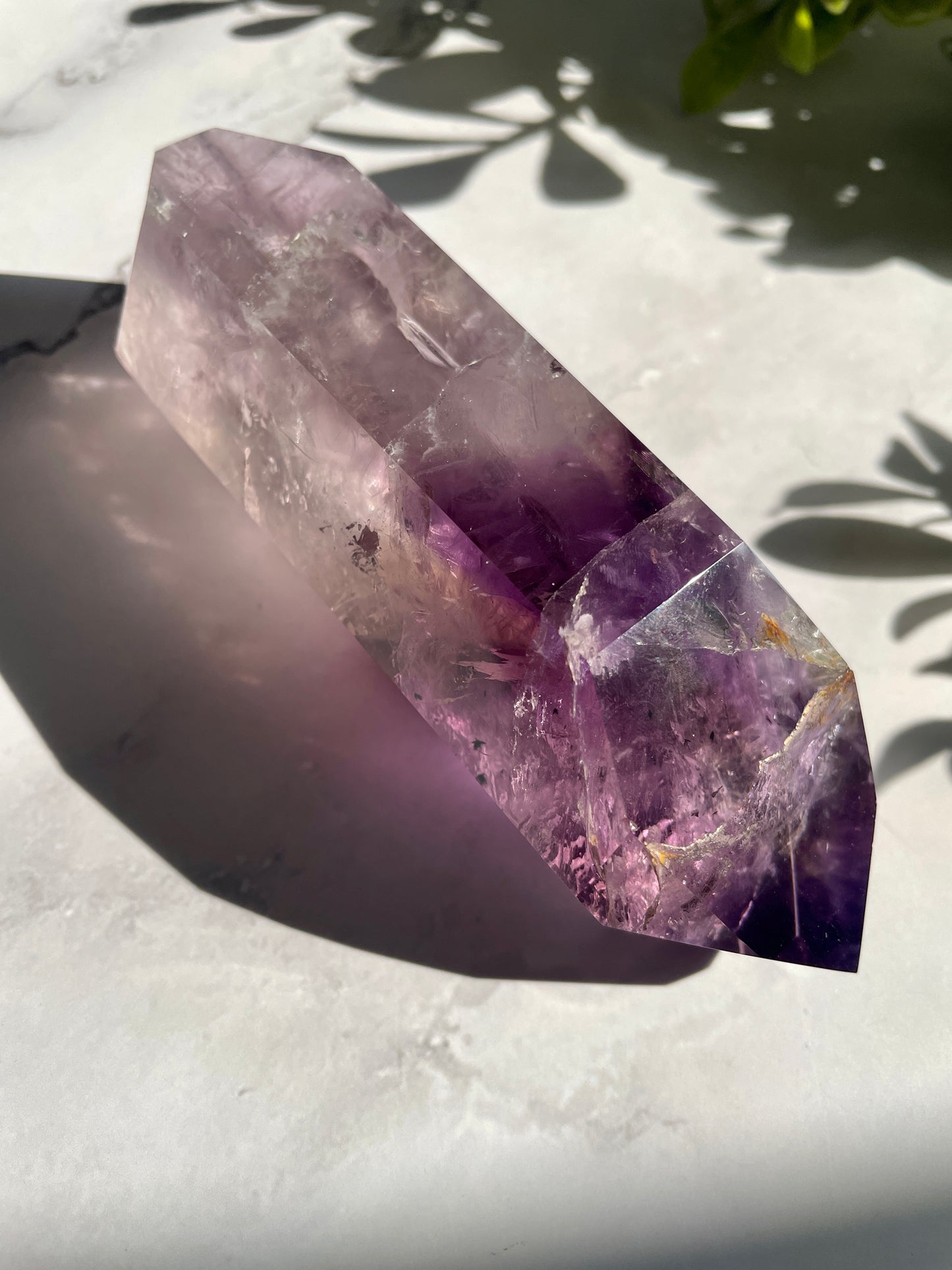 High Quality Double Terminated Amethyst Point Crystal