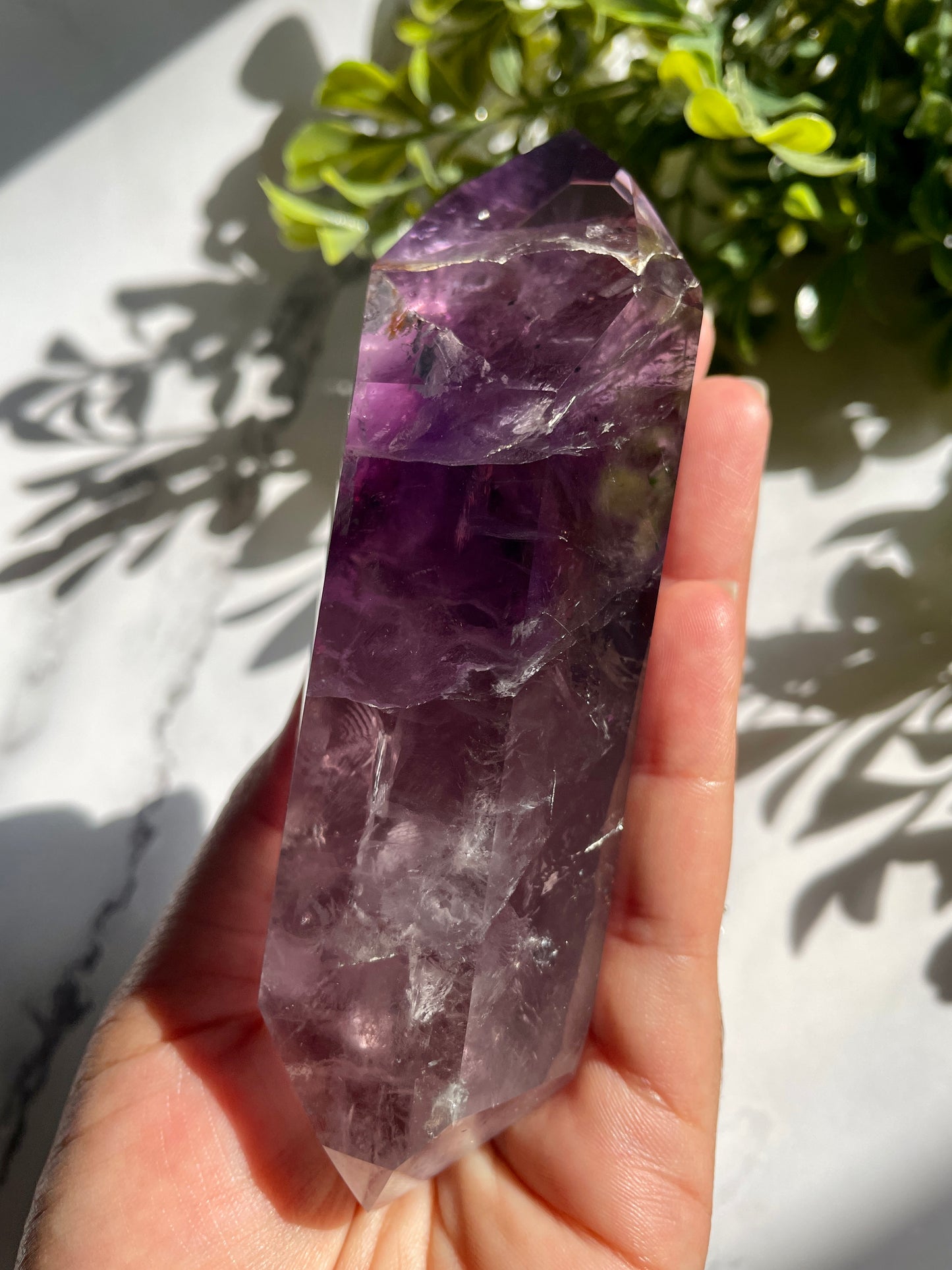 High Quality Double Terminated Amethyst Point Crystal