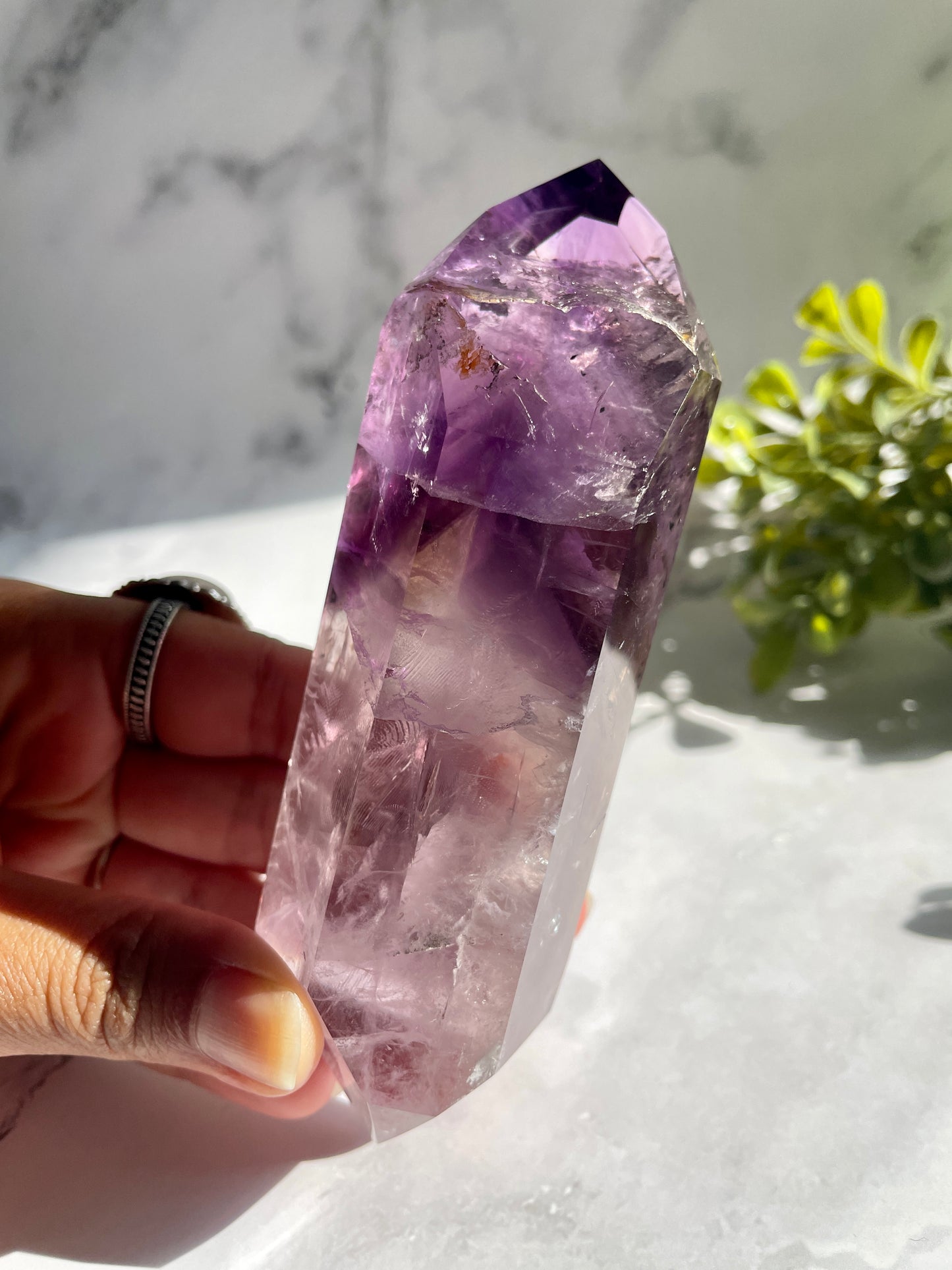 High Quality Double Terminated Amethyst Point Crystal