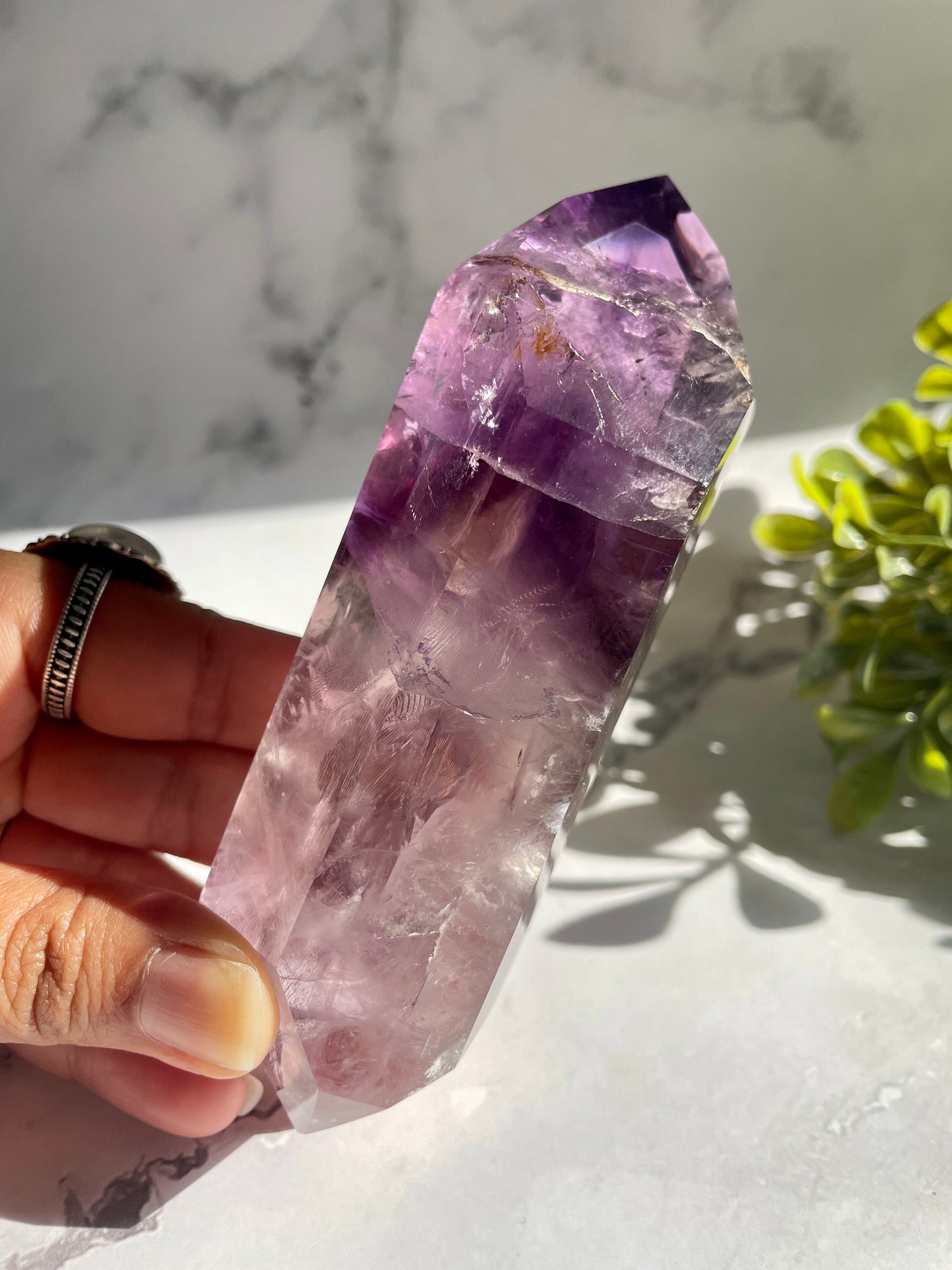 High Quality Double Terminated Amethyst Point Crystal