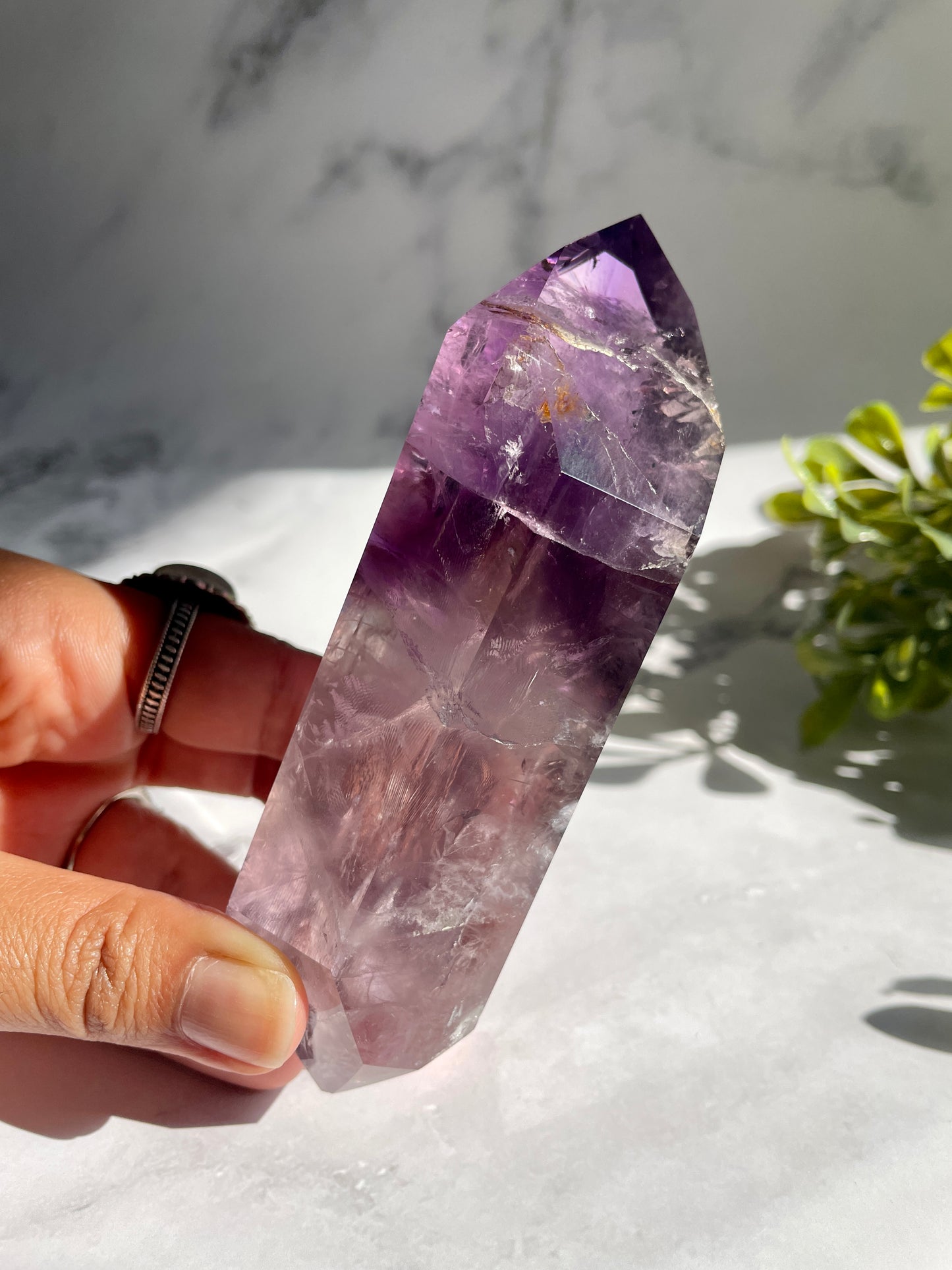 High Quality Double Terminated Amethyst Point Crystal