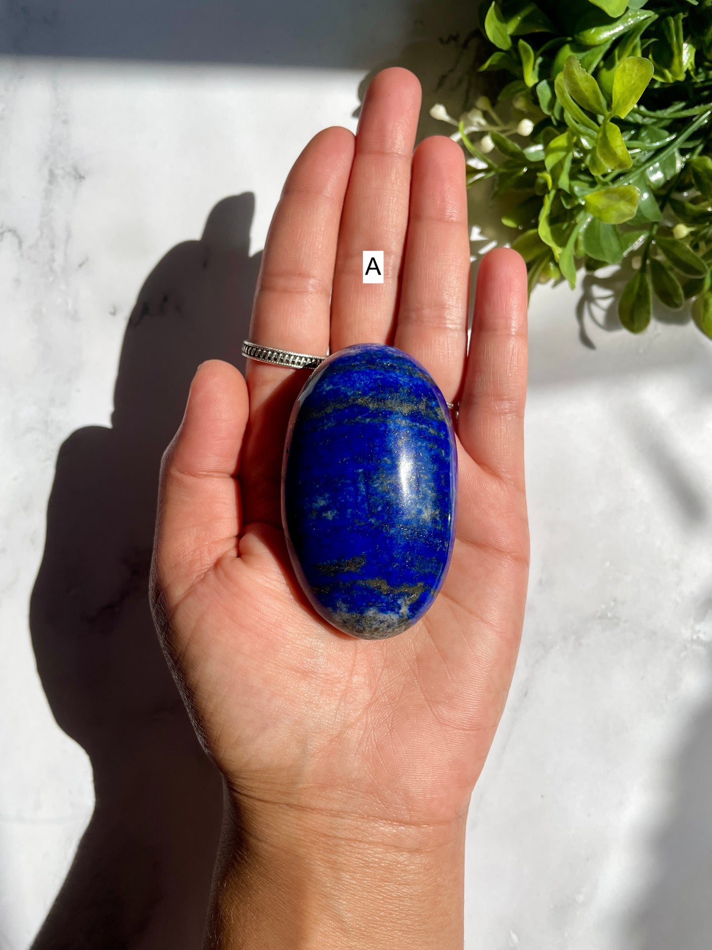 Lapis Lazuli Palm Stones - UV Reactive