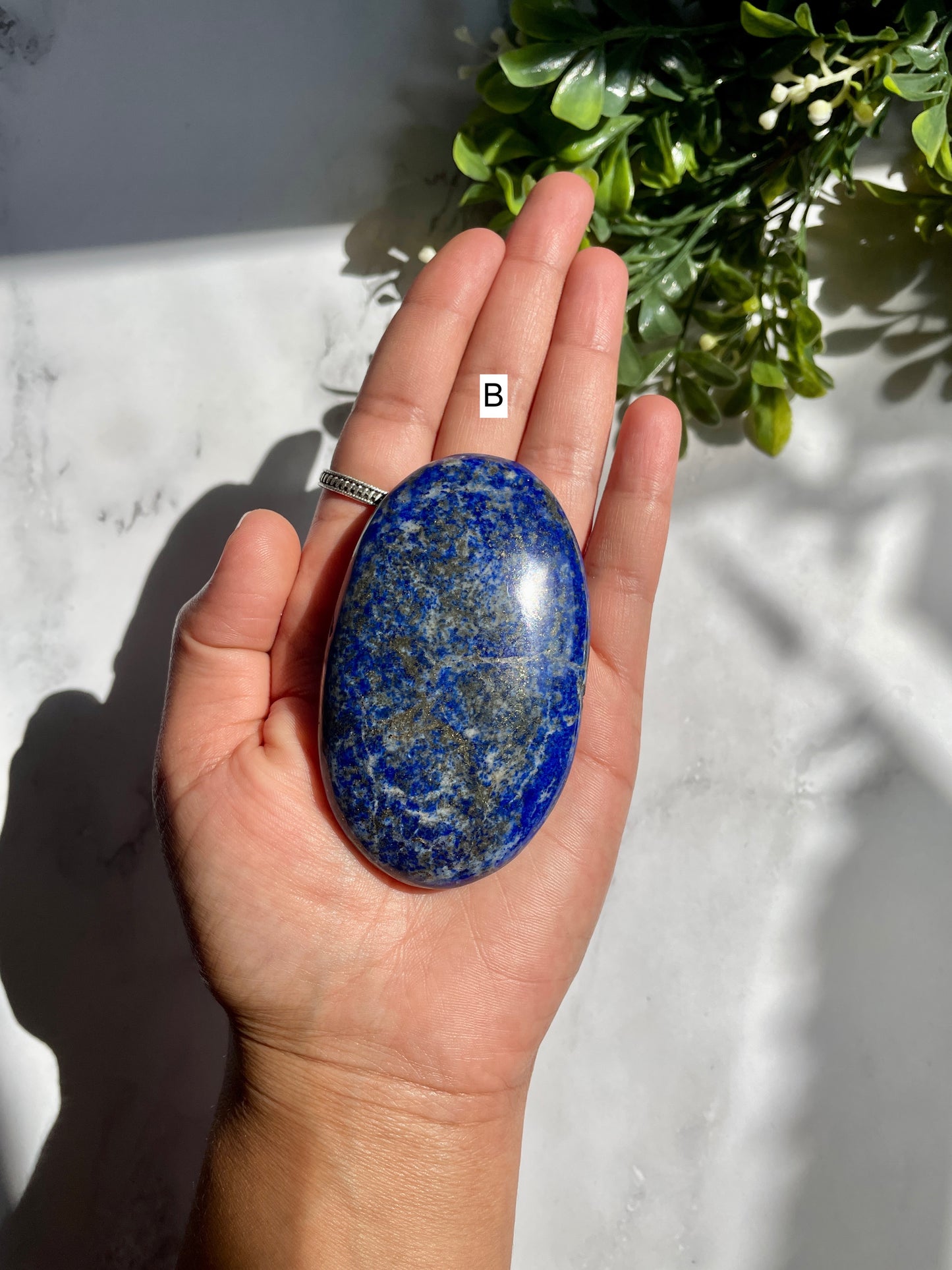 Lapis Lazuli Palm Stones - UV Reactive