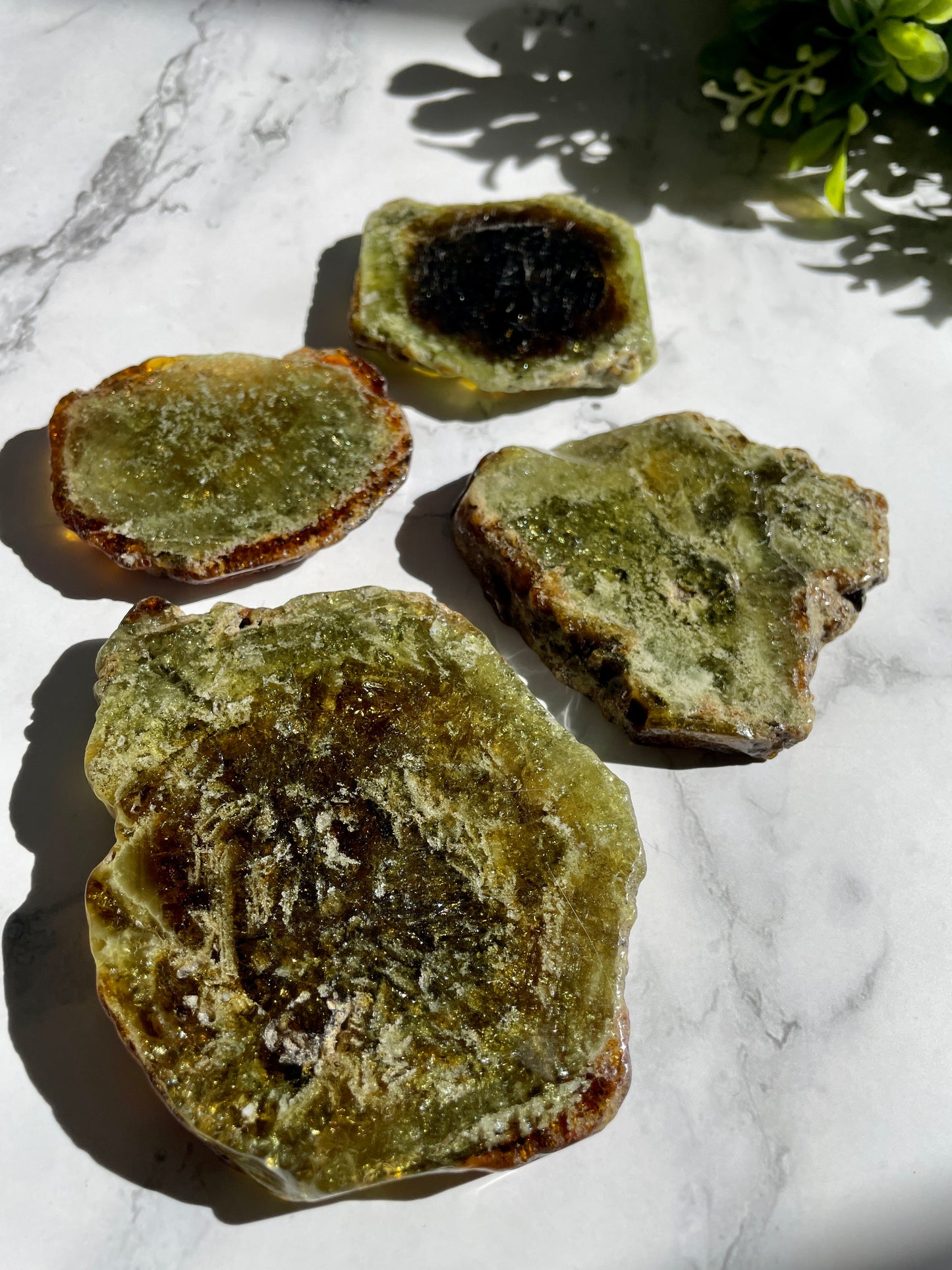 Green Garnet Slabs - Grossular Garnet