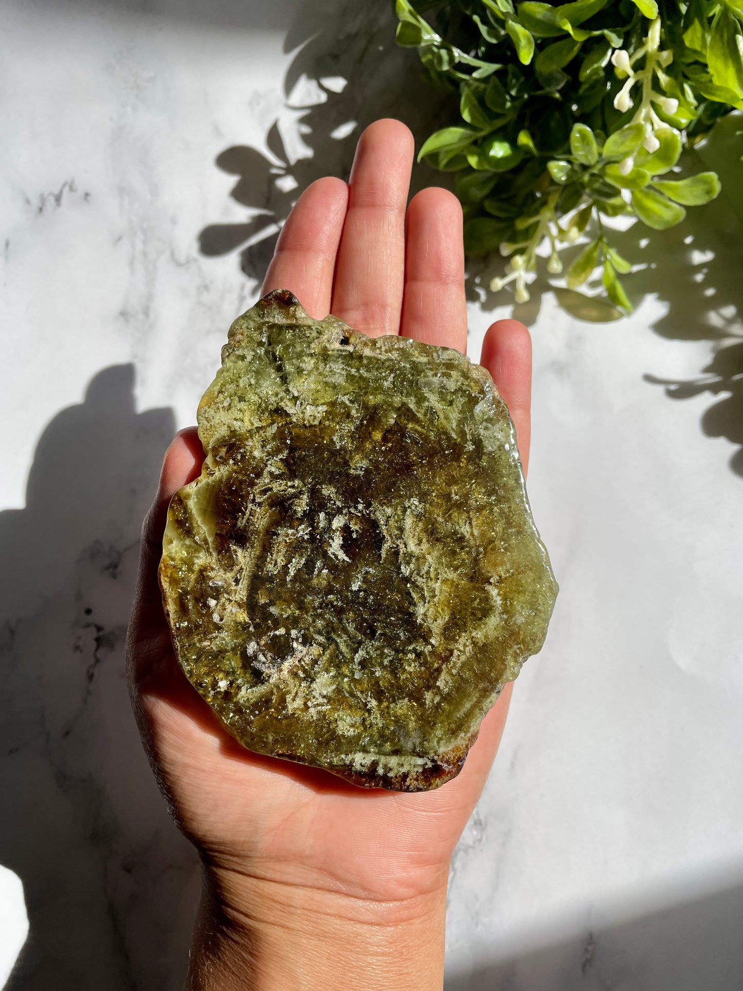 Green Garnet Slabs - Grossular Garnet