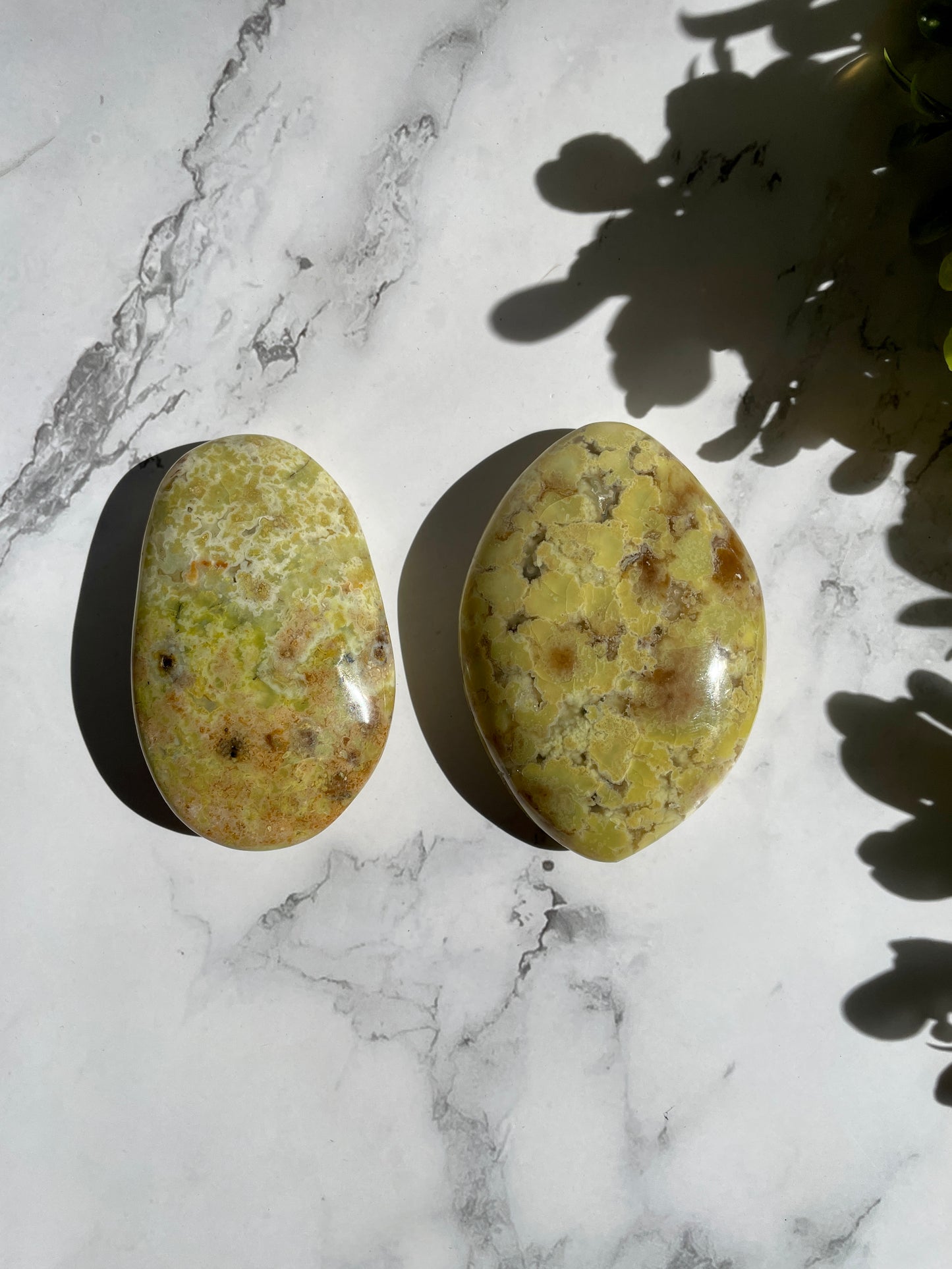 Green Opal Palm Stones