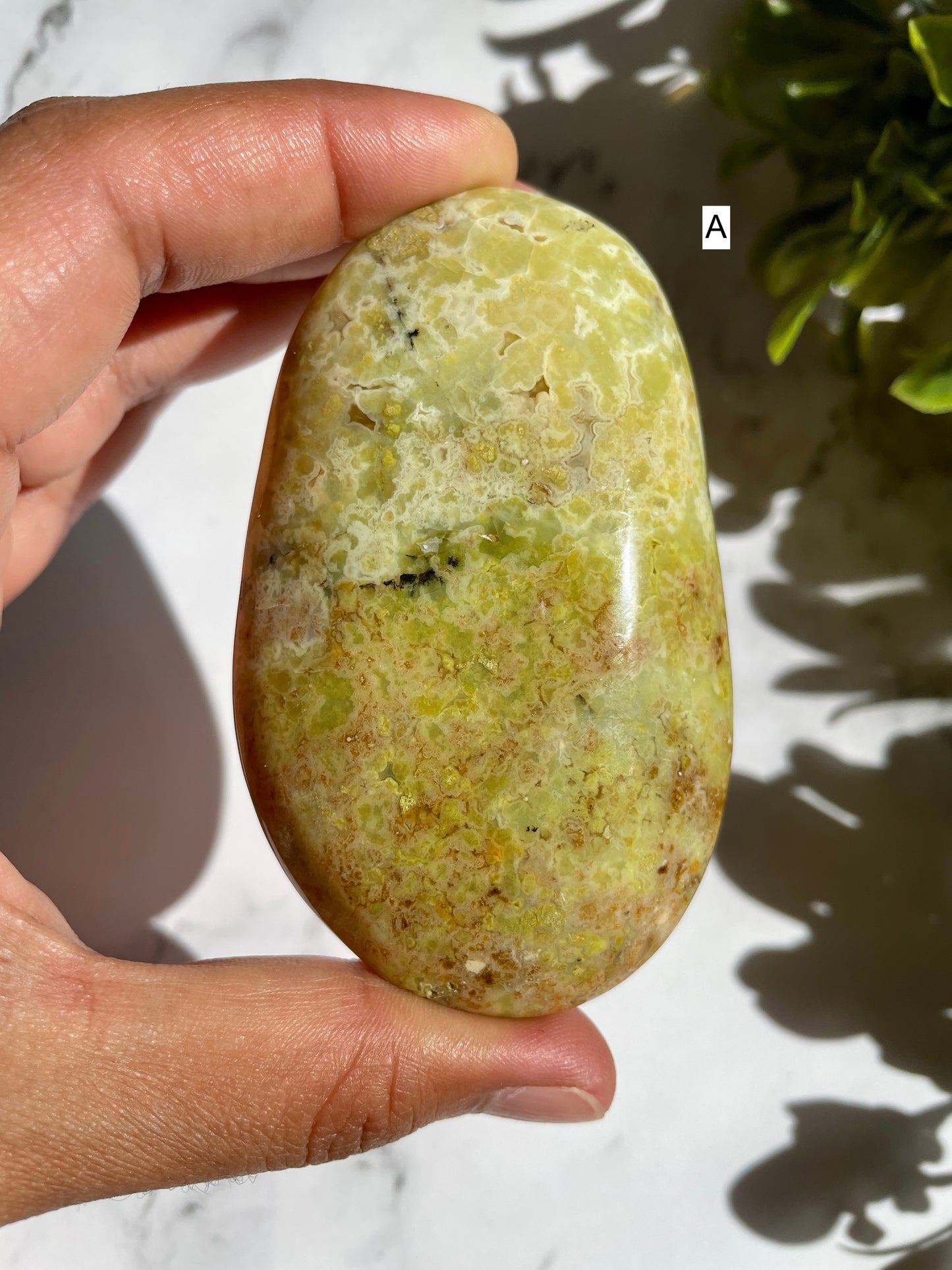 Green Opal Palm Stones