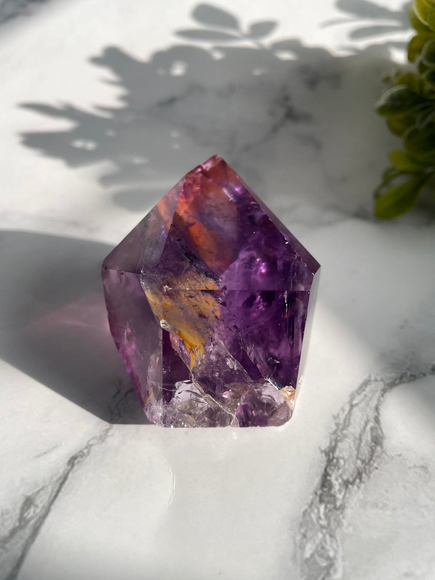 Amethyst Freeform Generator Crystal W/ Iron Inclusions