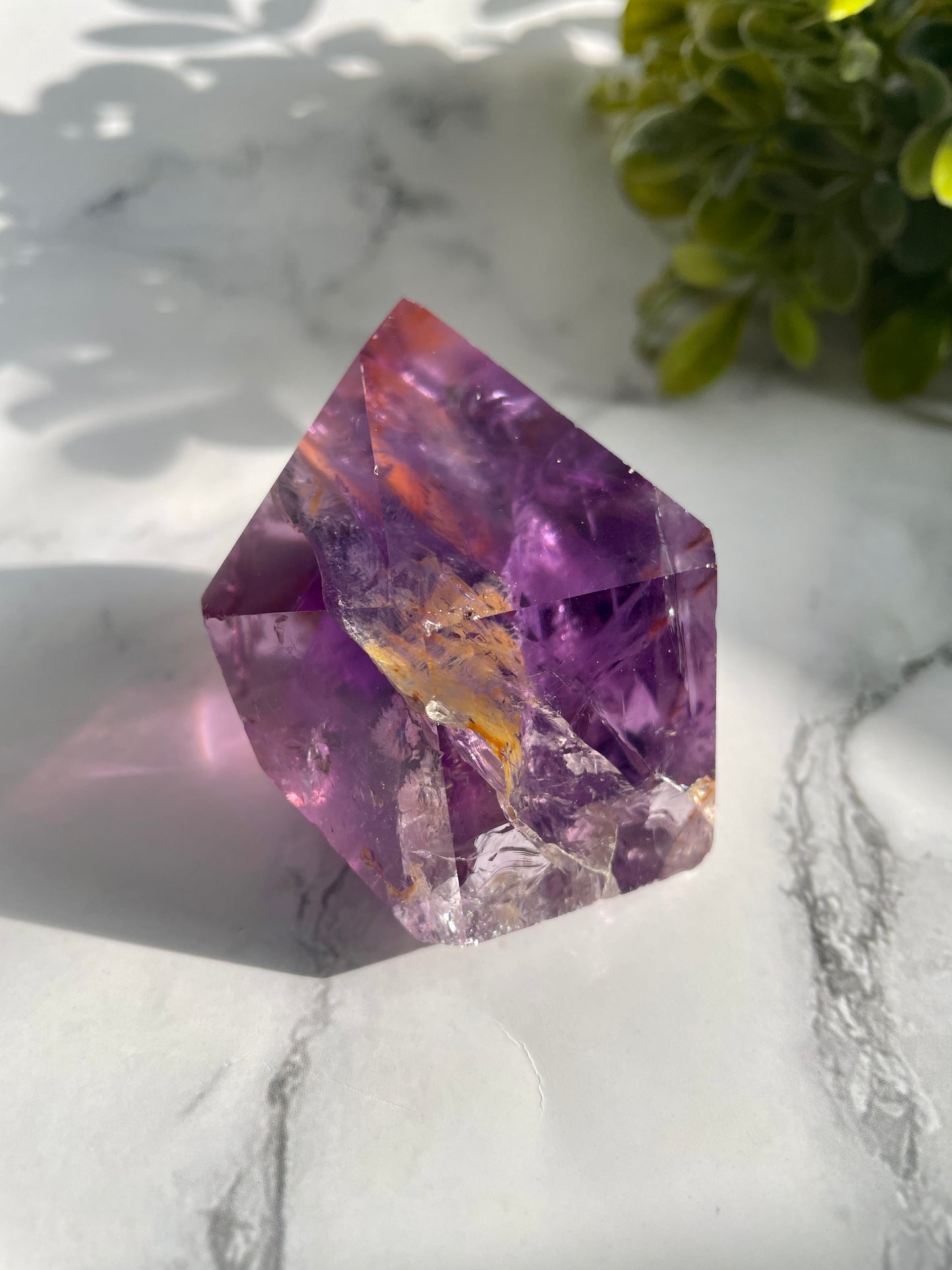 Amethyst Freeform Generator Crystal W/ Iron Inclusions