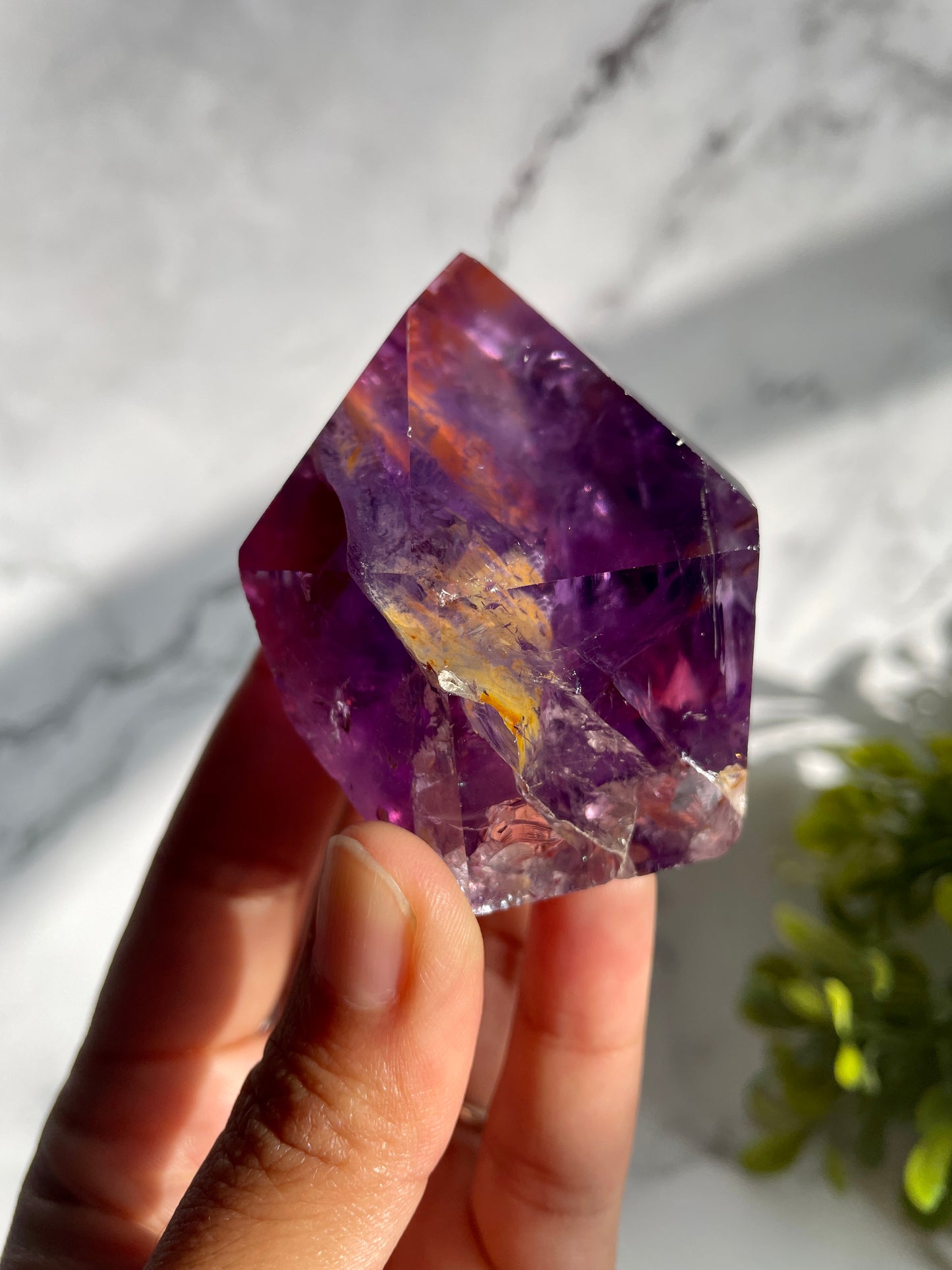 Amethyst Freeform Generator Crystal W/ Iron Inclusions