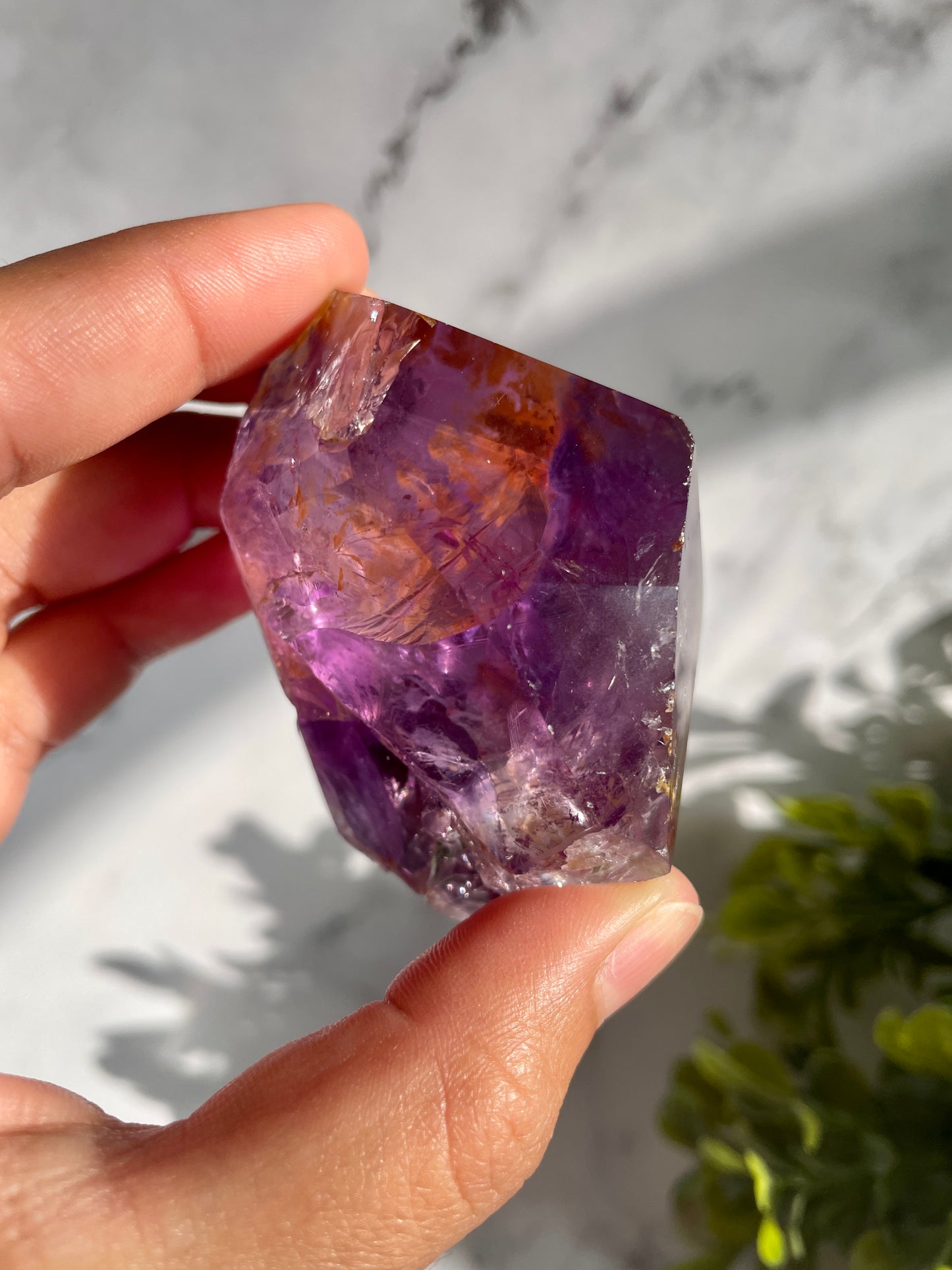 Amethyst Freeform Generator Crystal W/ Iron Inclusions