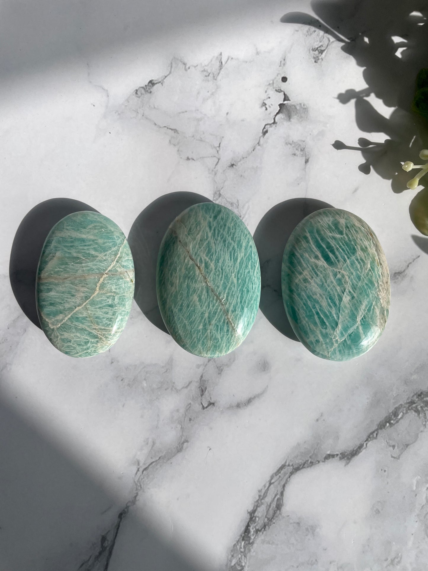 Amazonite Palm Stones