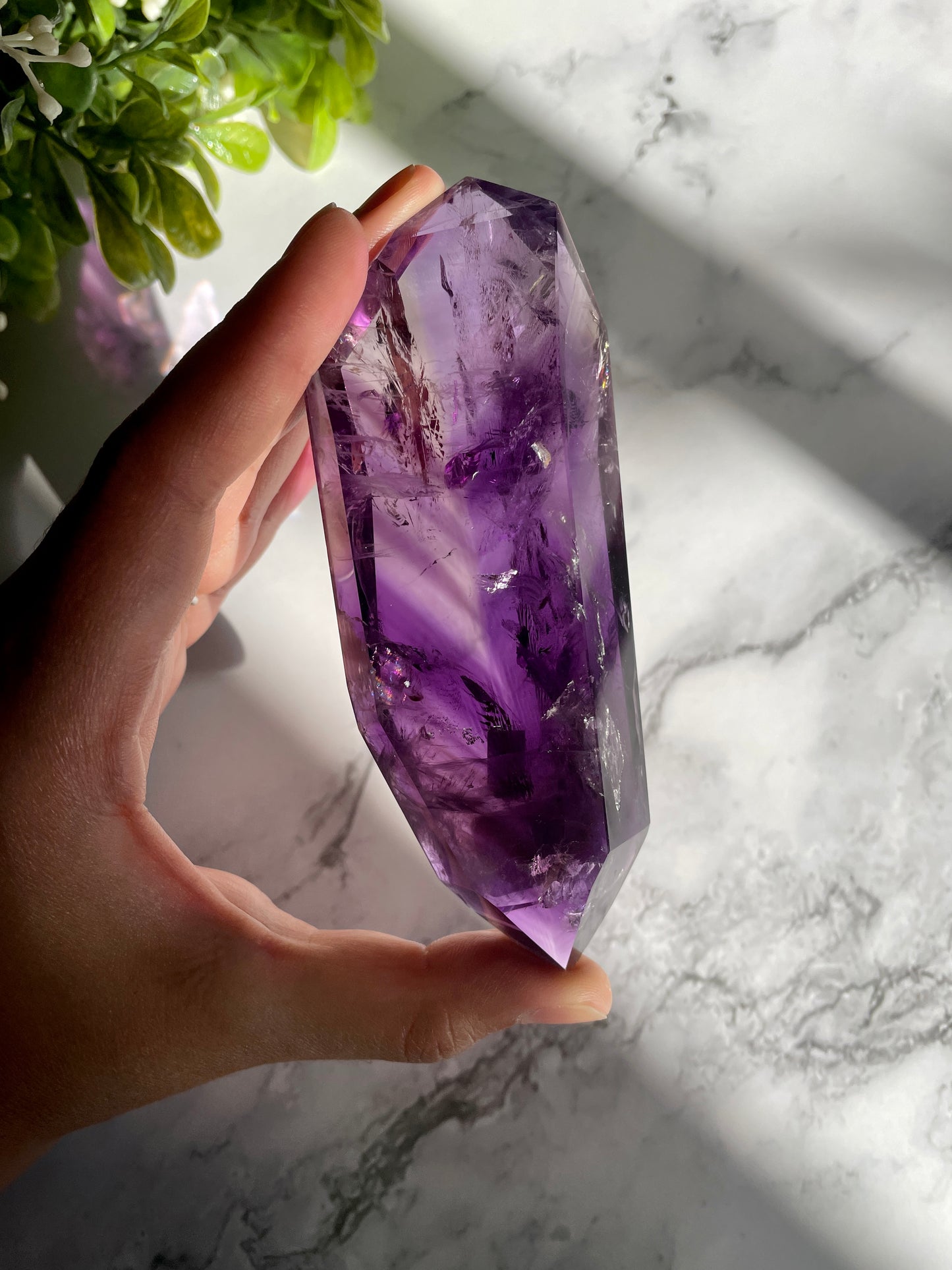 High Quality Amethyst Double Terminated Point