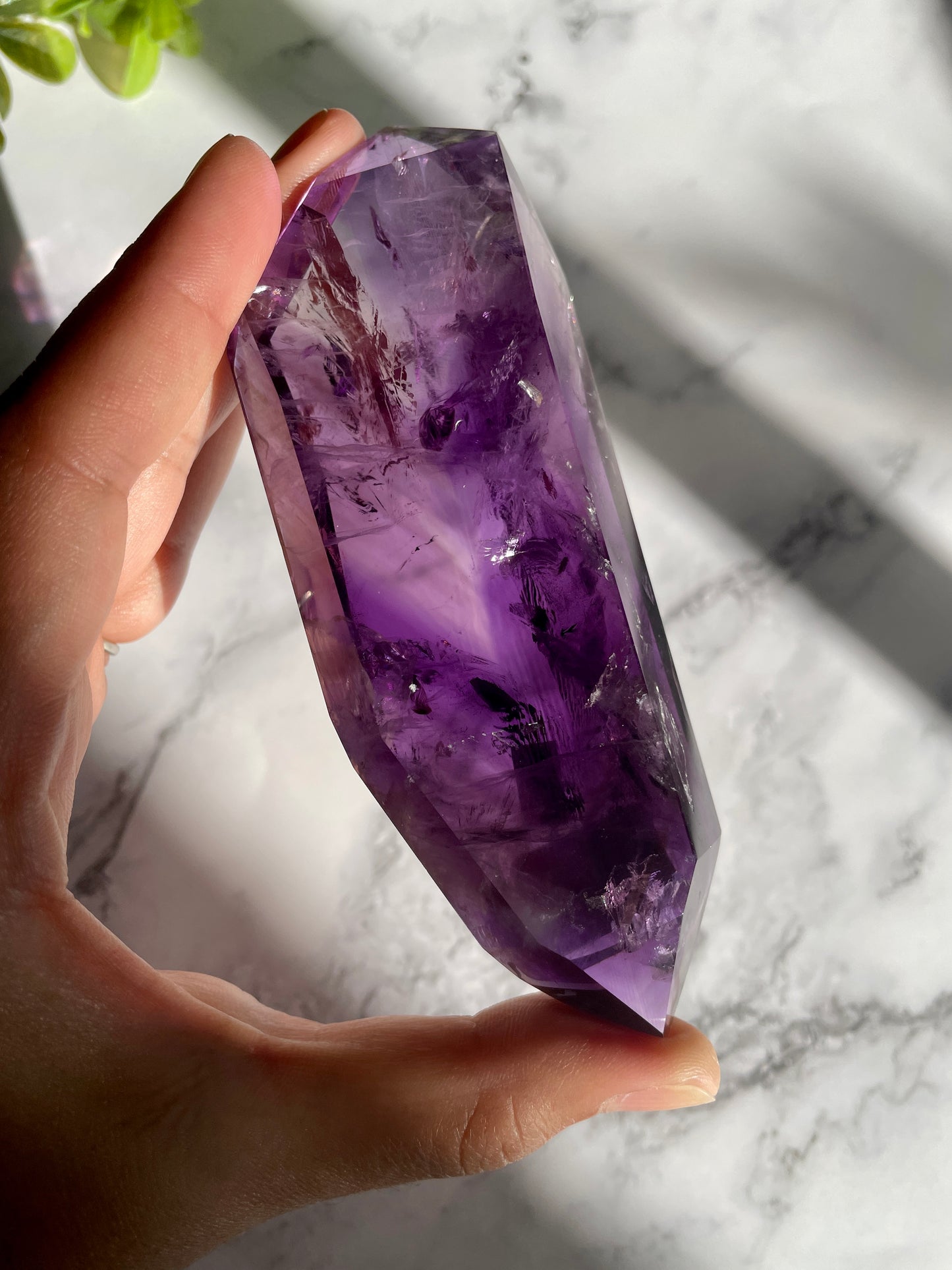 High Quality Amethyst Double Terminated Point