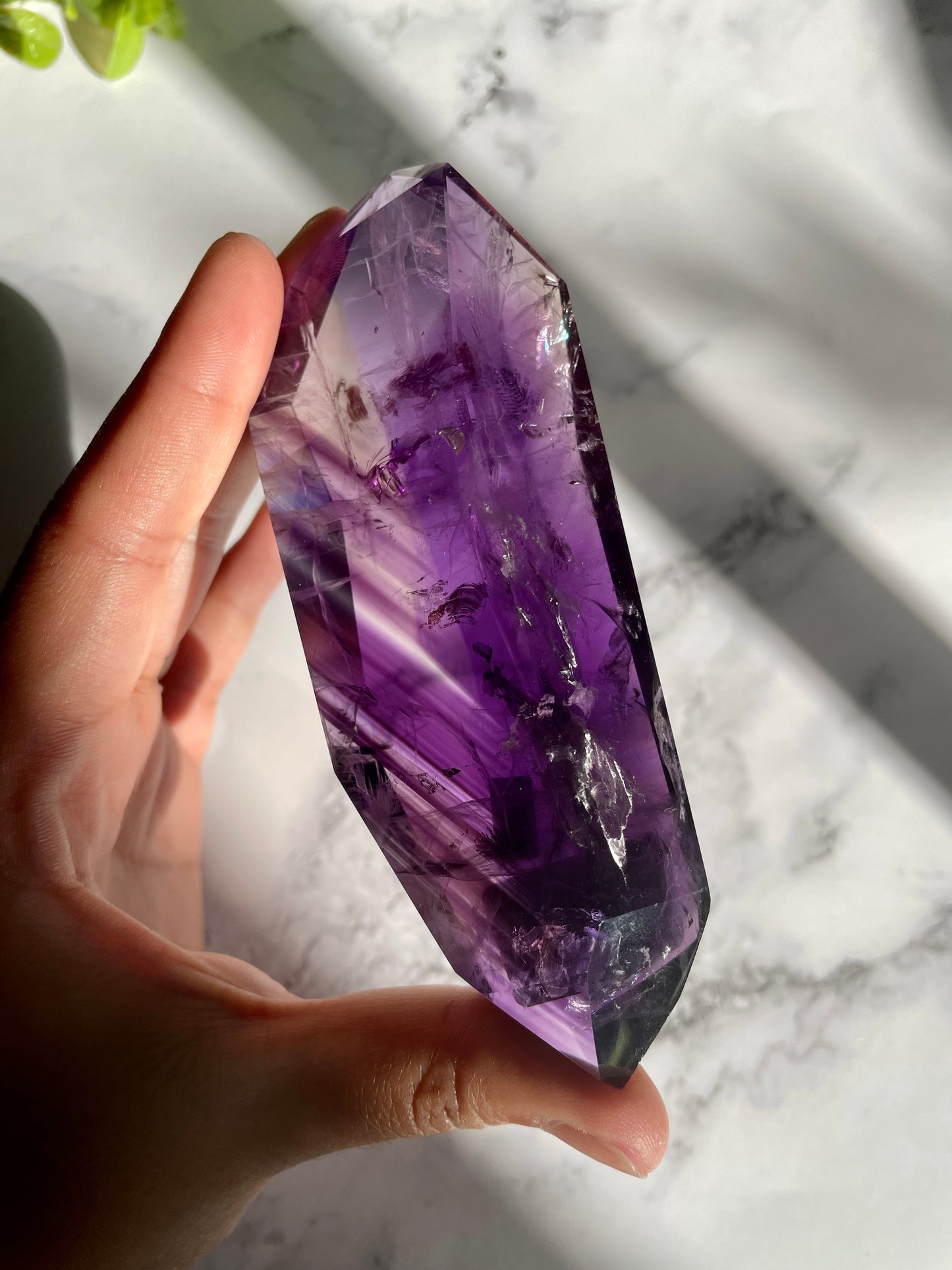 High Quality Amethyst Double Terminated Point