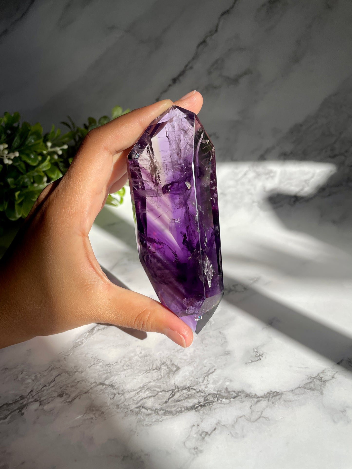 High Quality Amethyst Double Terminated Point