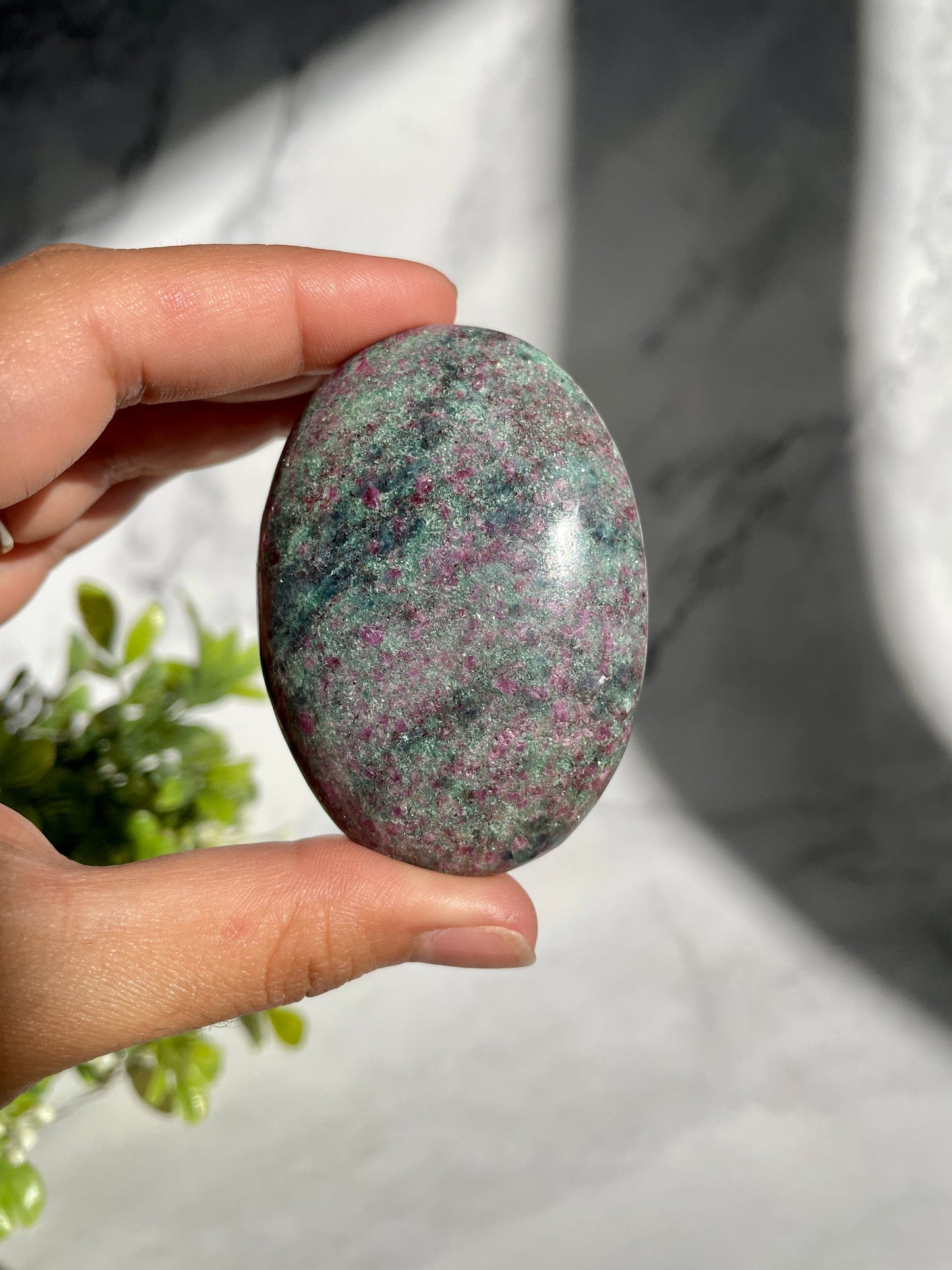 Ruby Kyanite Fuchsite Palm Stones