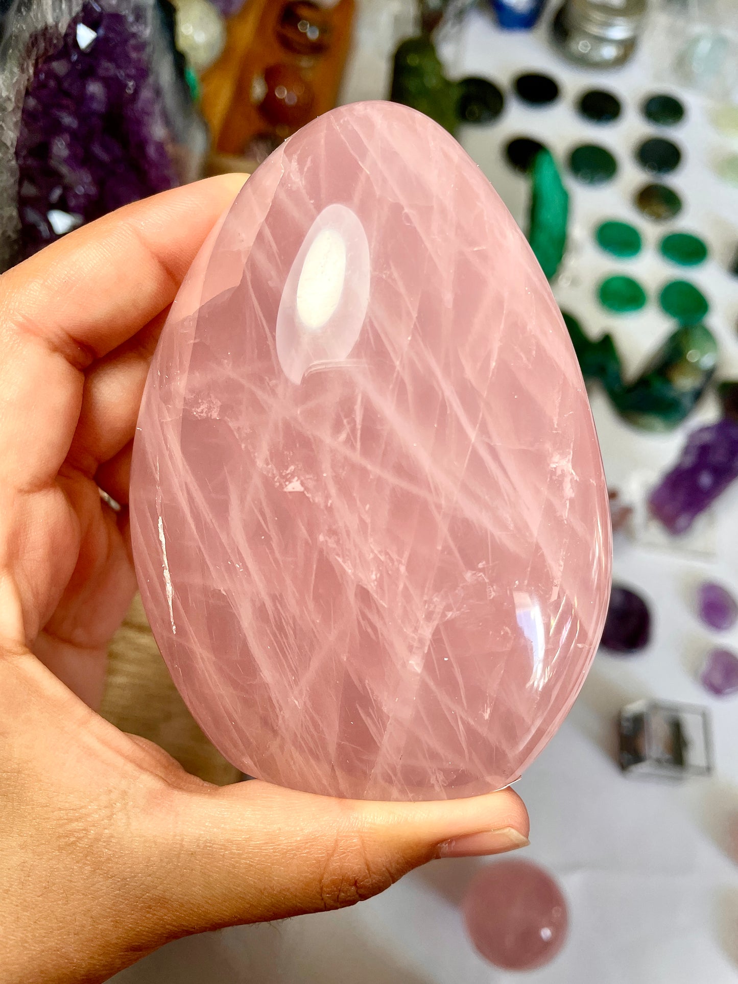 Rose Quartz Polished Freeform