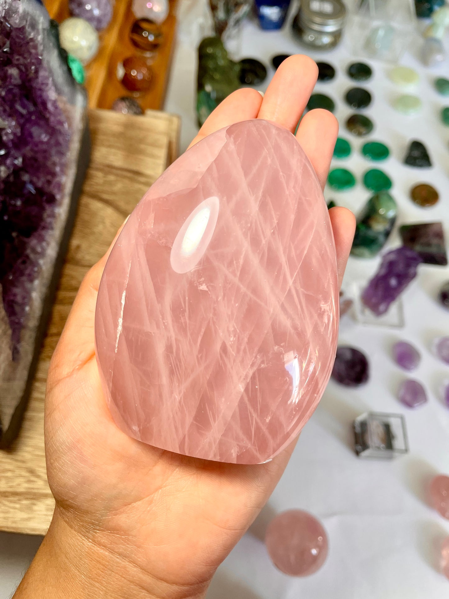 Rose Quartz Polished Freeform