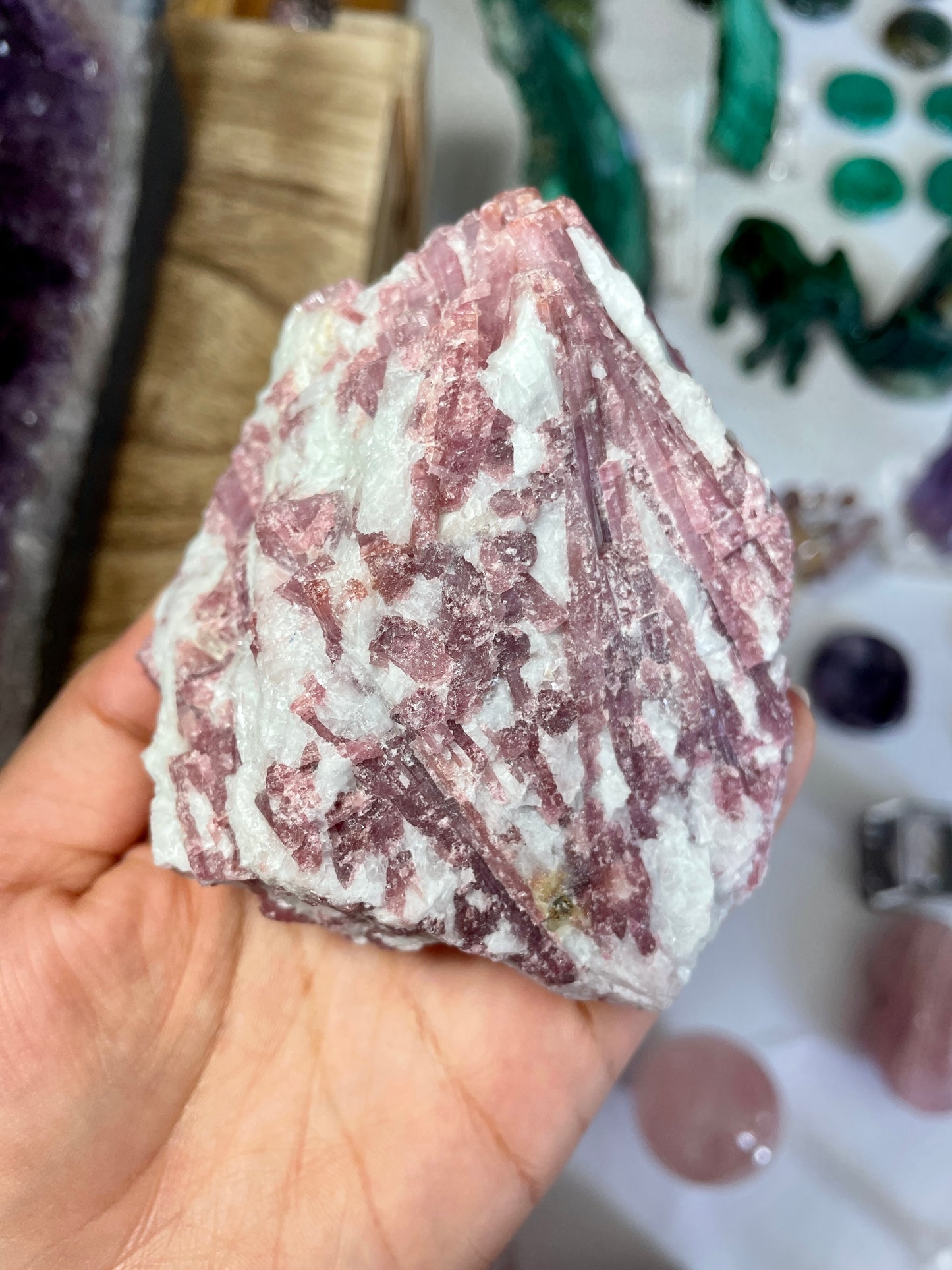 Pink Tourmaline Large Specimen