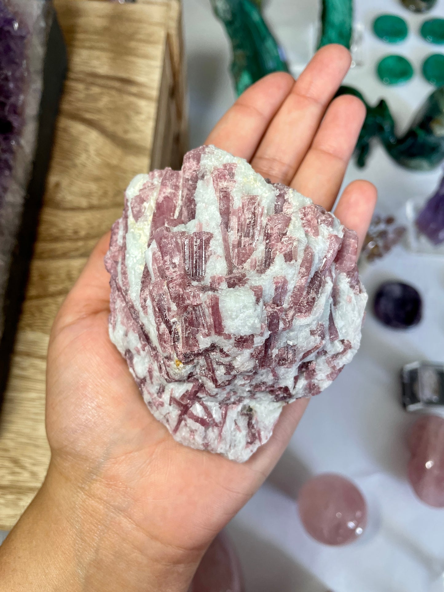 Pink Tourmaline Large Specimen