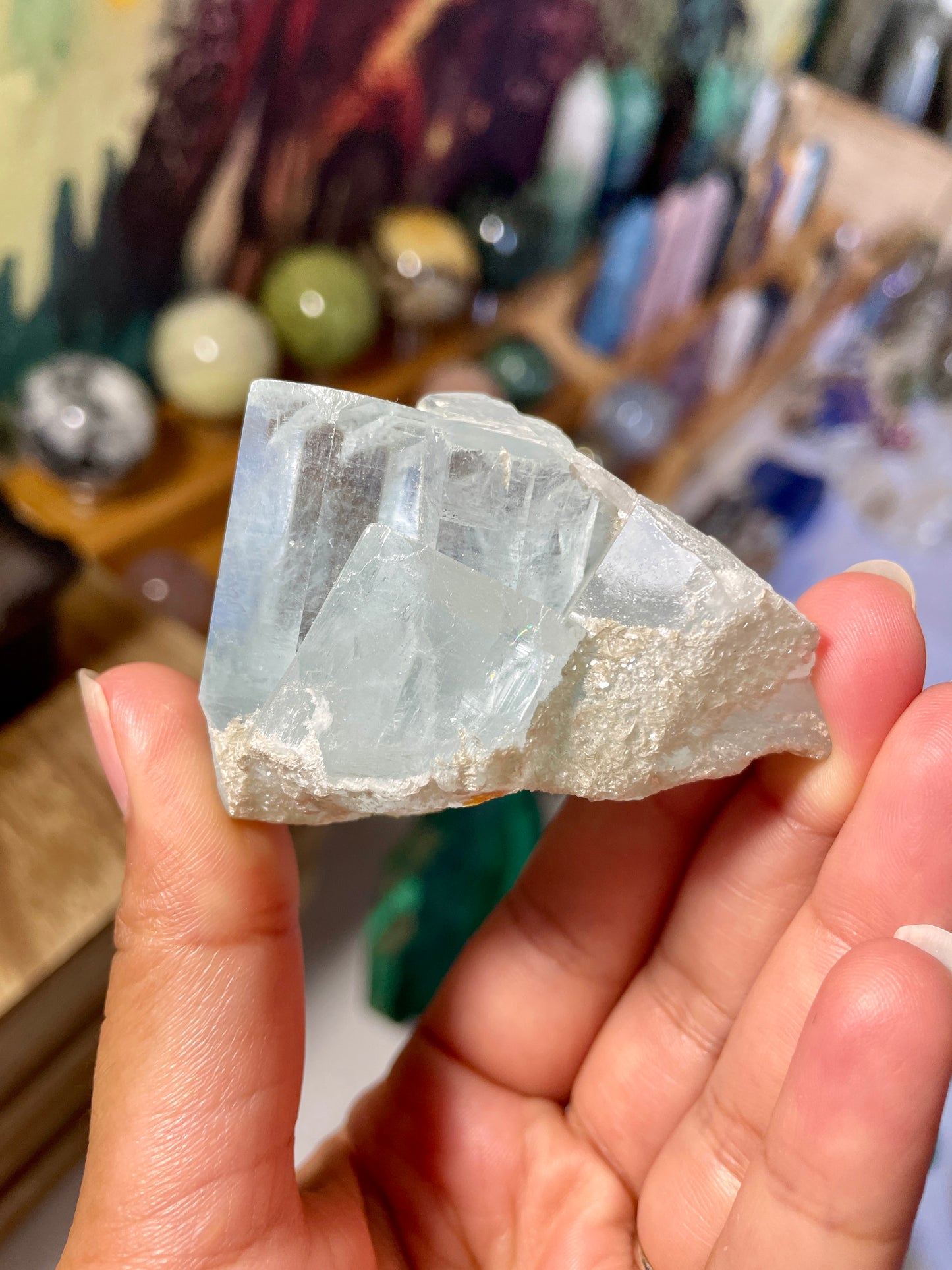 High Quality Aquamarine Cluster